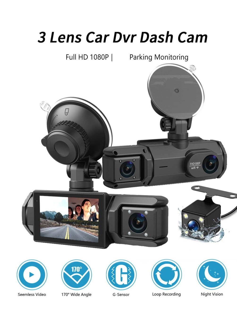 Dash Cam 1440P