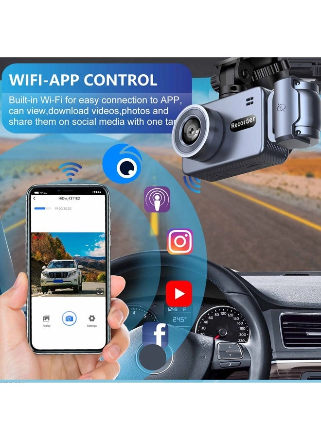 360° Dash Cam - 3840×2160