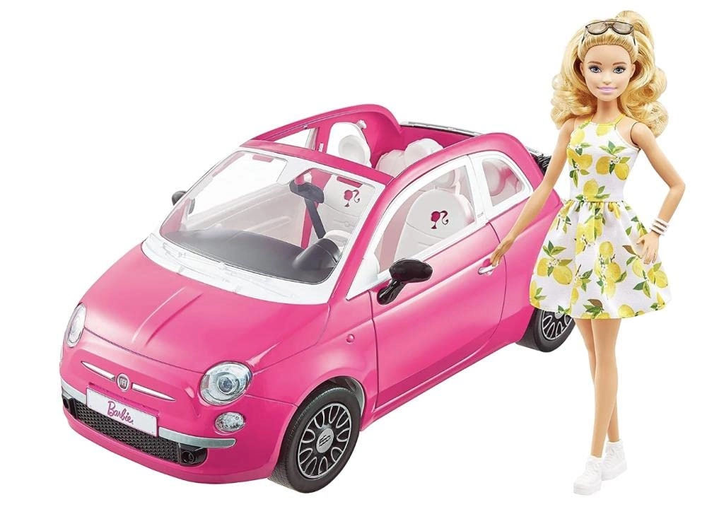 Fiat 500 Doll And Vehicle - 2 pieces Ages 3+