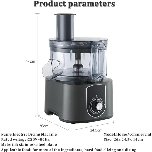 Commercial Electric Vegetable Dicer Mixer - 5.0L 600W