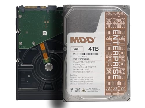 MDD MAXDIGITALDATA (Renewed) 3.5" 7200rpm 128MB SAS 12Gb/s (MD4TSAS12872E) - 4TB