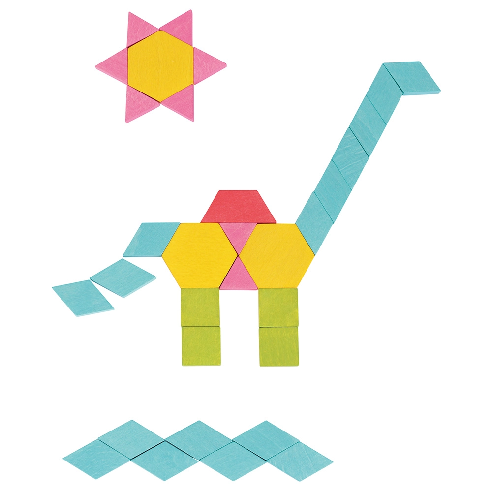 Wooden Mosaic Blocks - 250pcs