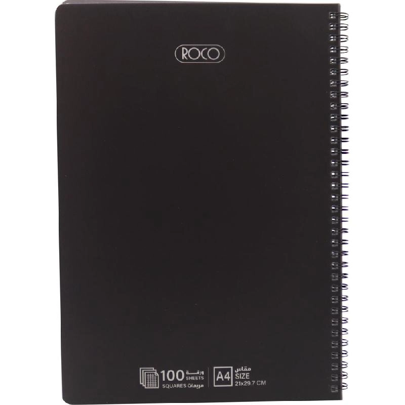 Notebook 19 X 26 cm Spiral - Grid 100 Sheets