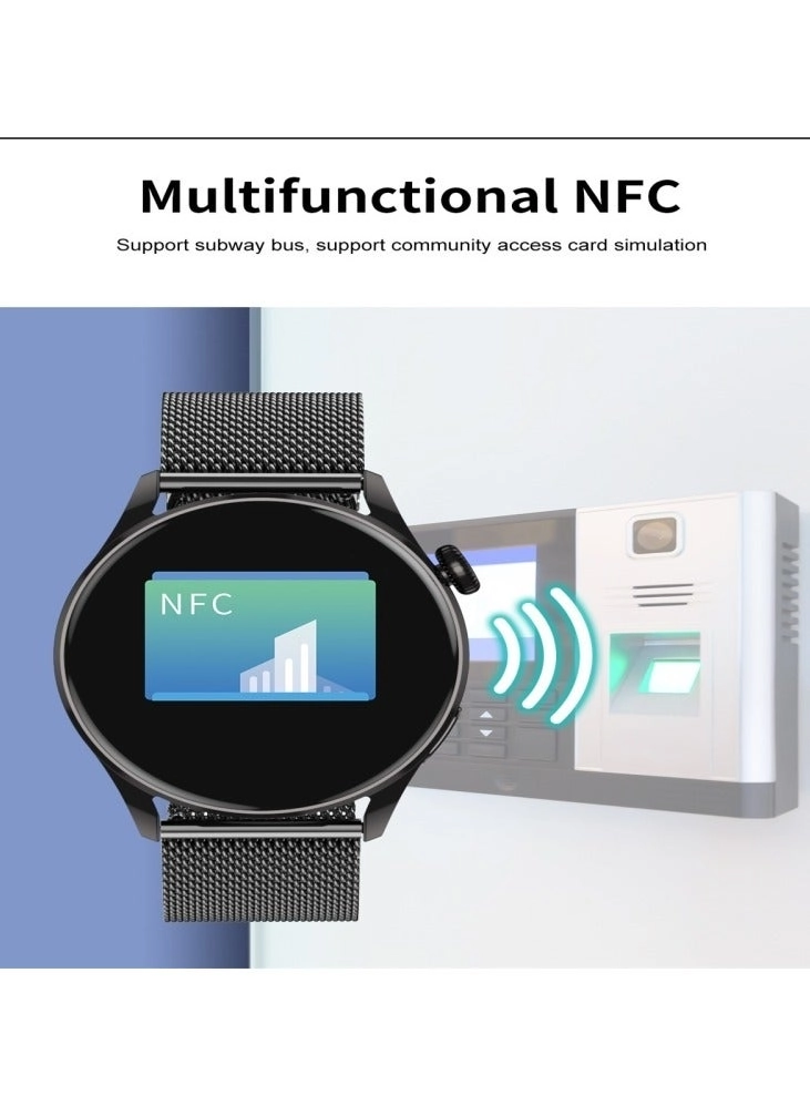 Glucose Monitoring Smart Watch - ECG Bluetooth Call SpO2