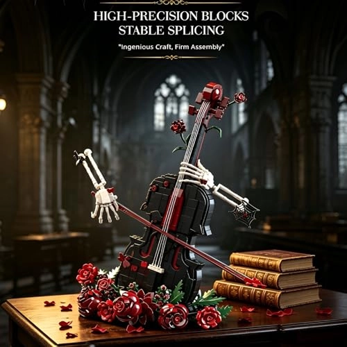 Gothic Roses Violin - 1429 pcs