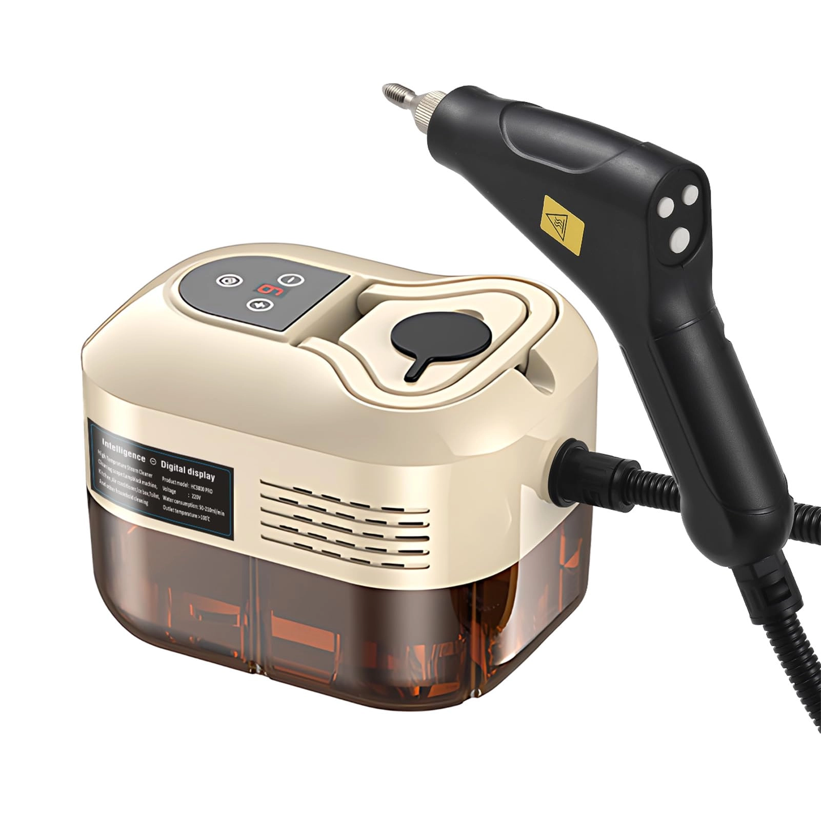 Handheld Steam Cleaner - 1500W 3 Brush Heads