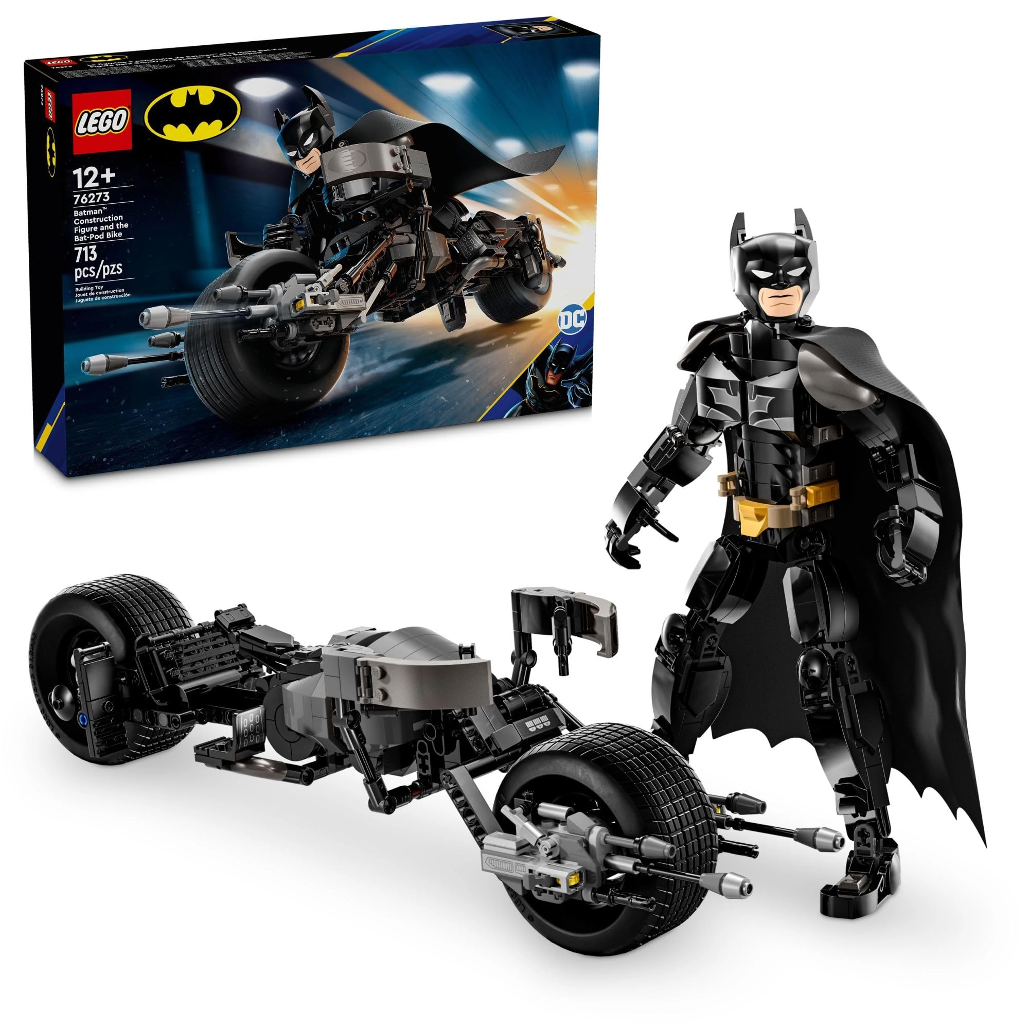 Batman Construction Figure & the Bat-Pod Bike (76273) - The Dark Knight