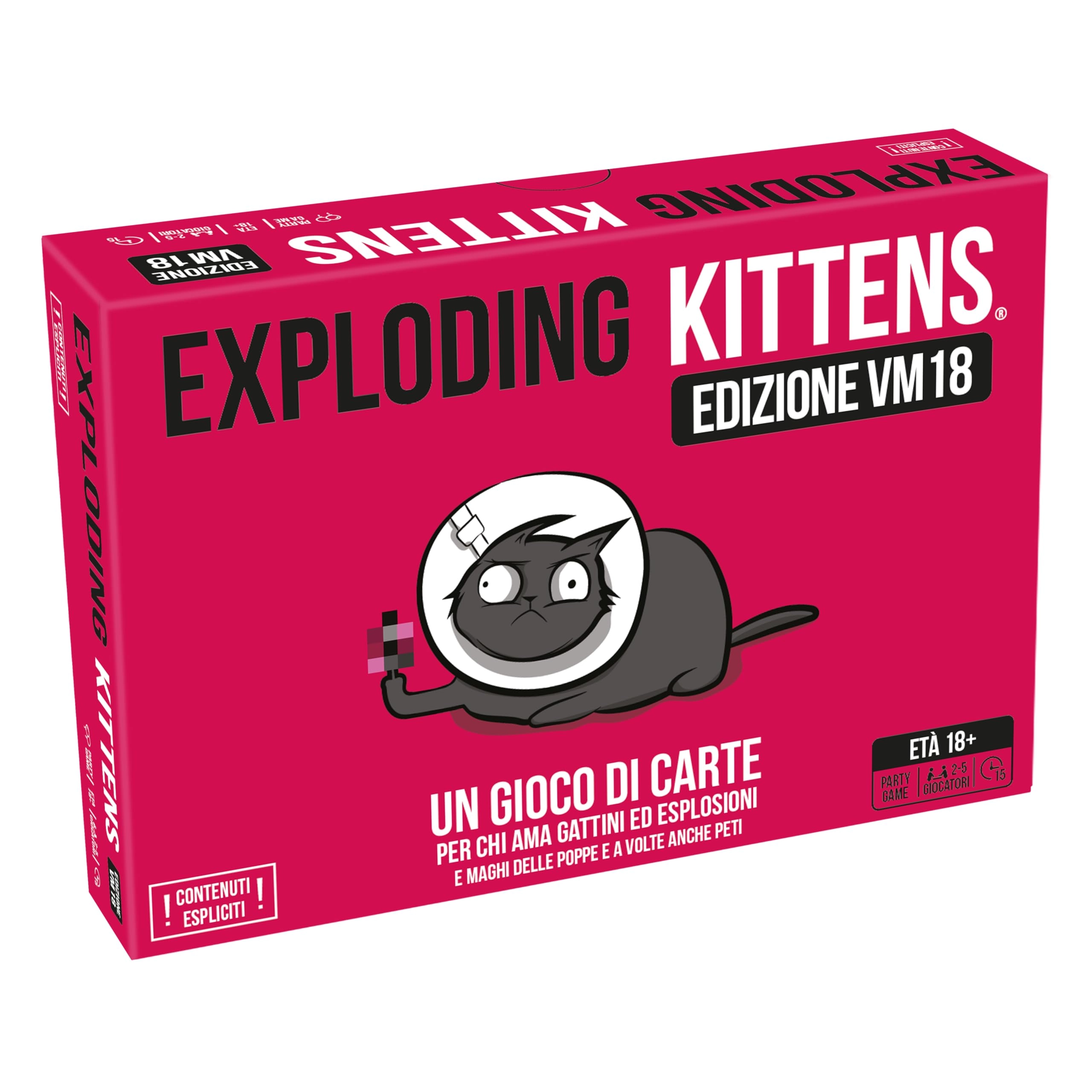Asmodee Exploding Kittens: VM18 (Italian) - Card Game