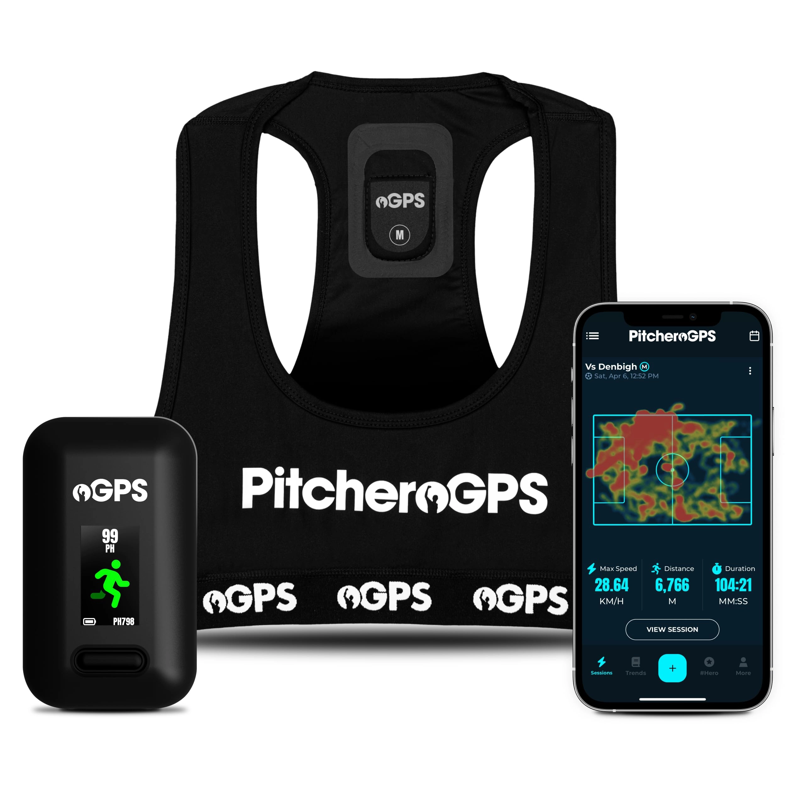 PitcheroGPS GPS tracker - Activity Tracker + vest - Large + app subscription - 12-month