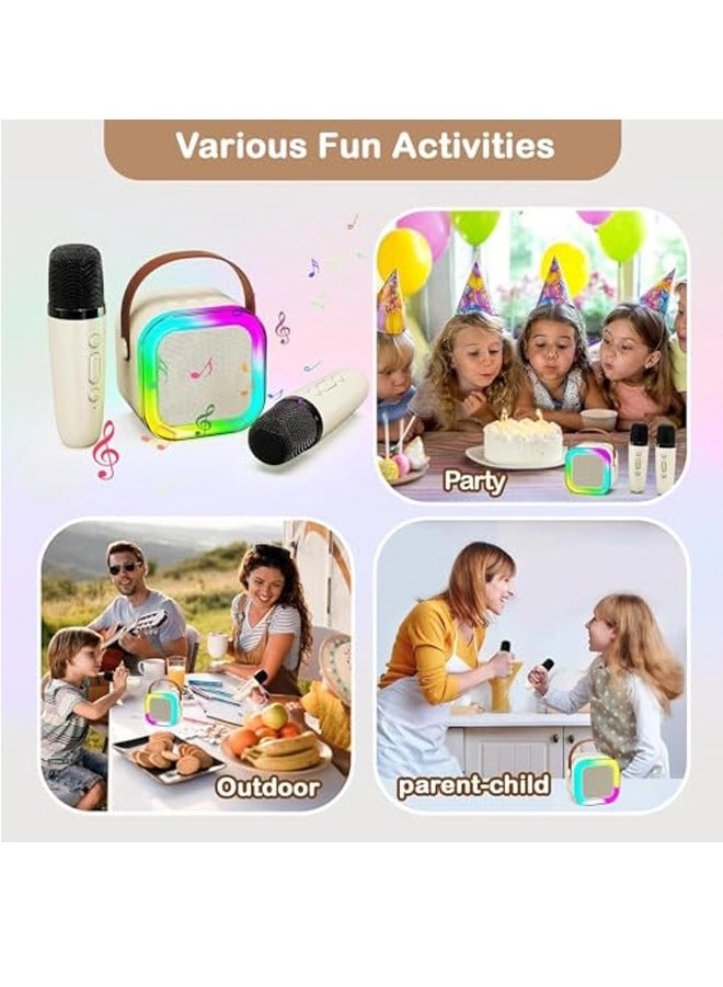 Portable Karaoke Machine - 2 wireless microphones