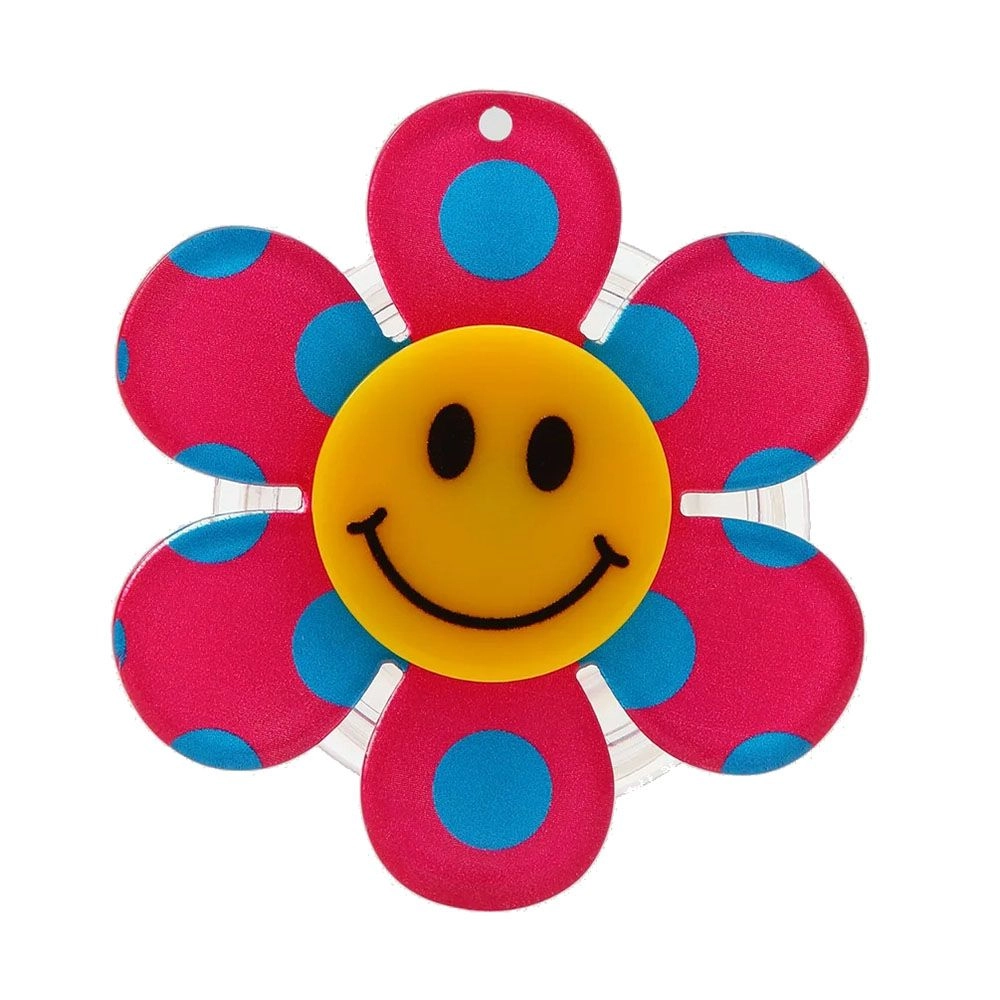 Popsocket - Smiley Flower Pink