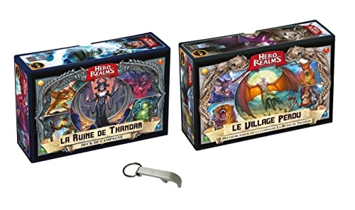 Hero Realms: The Ruin Of Thandar - Campaign Deck + Hero Realms: The Lost Village - Campaign Deck + Bottle Opener (French)