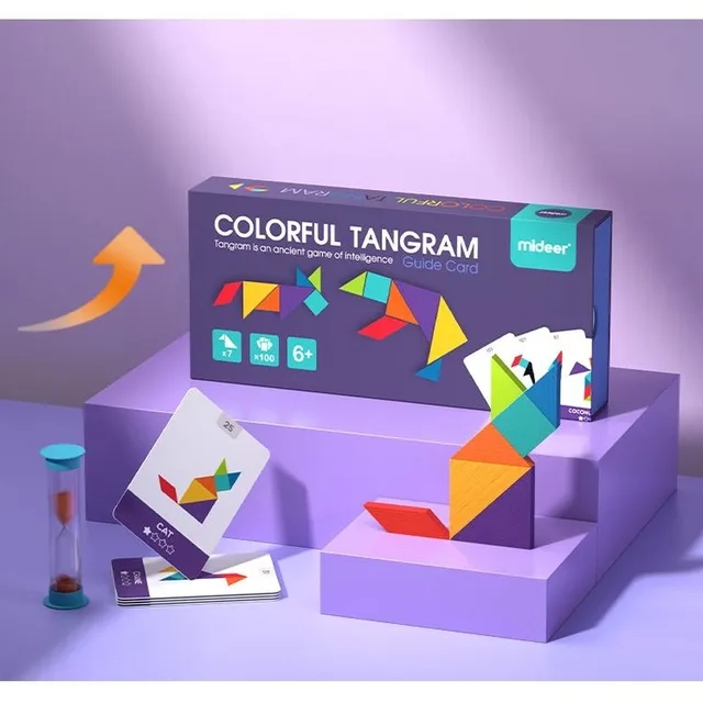 Colorful Tangram Game - 6+ 7 pieces