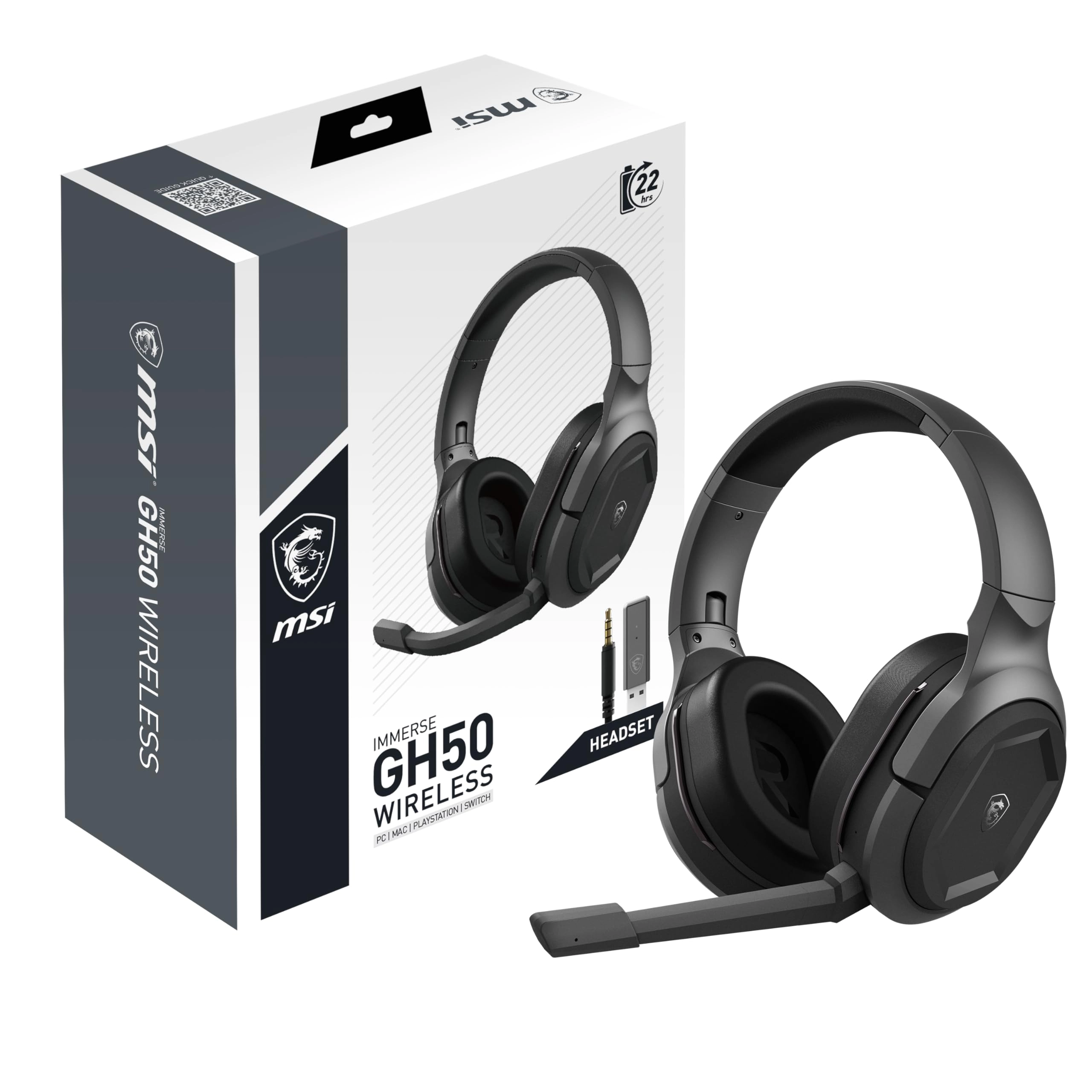 MSI IMMERSE GH50 WIRELESS Wireless Headset