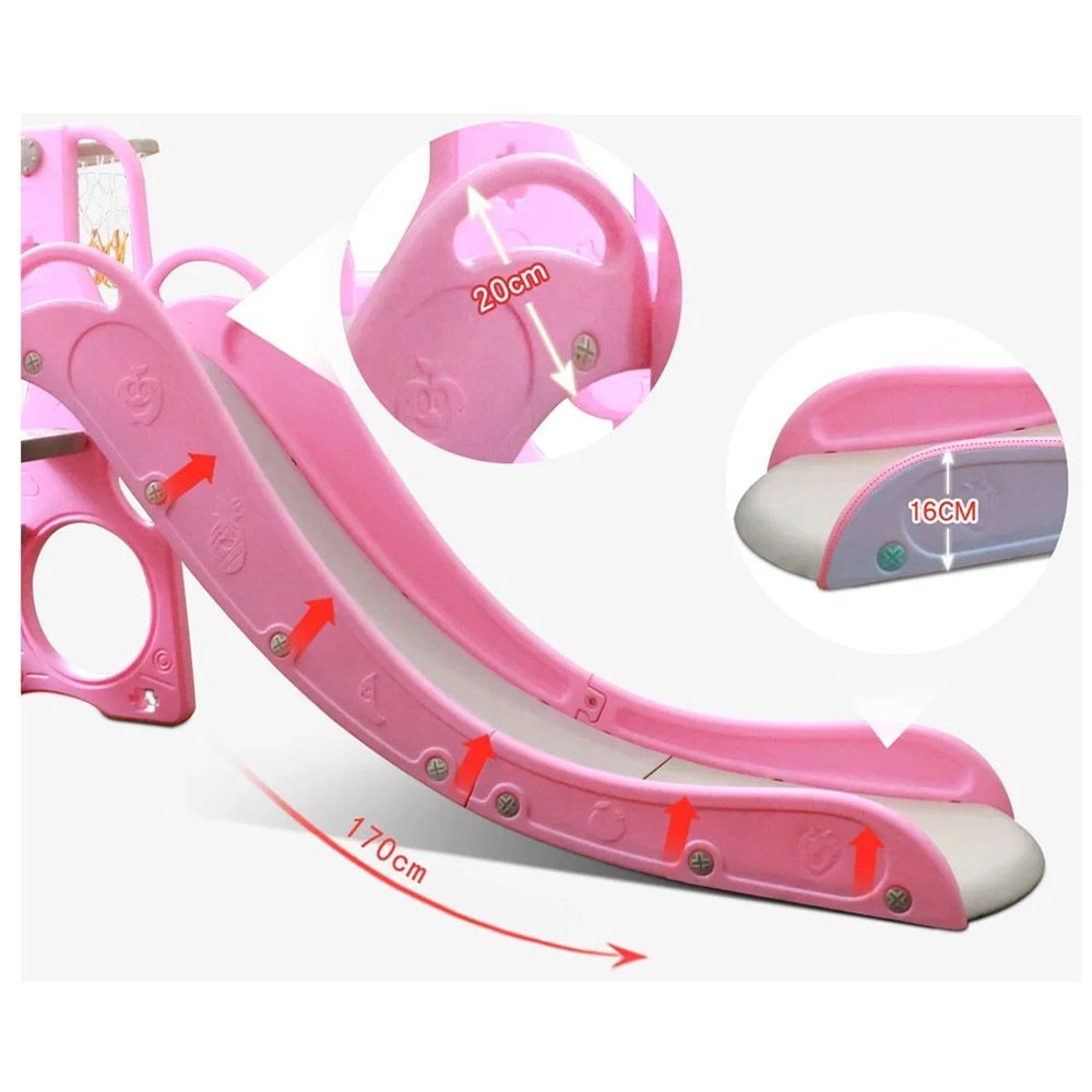 3-in-1 Play N Go Slide - Swing Basketball