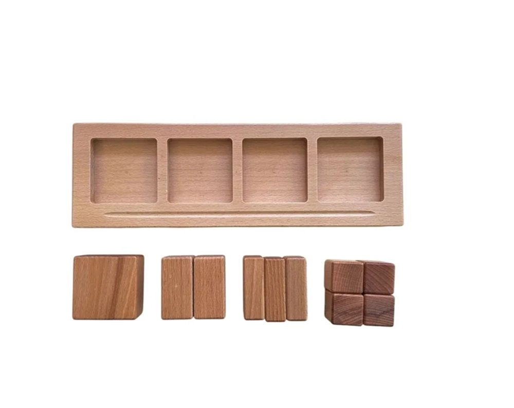 Fraction Board Square, - Suitable for 3 years and above 11 pieces