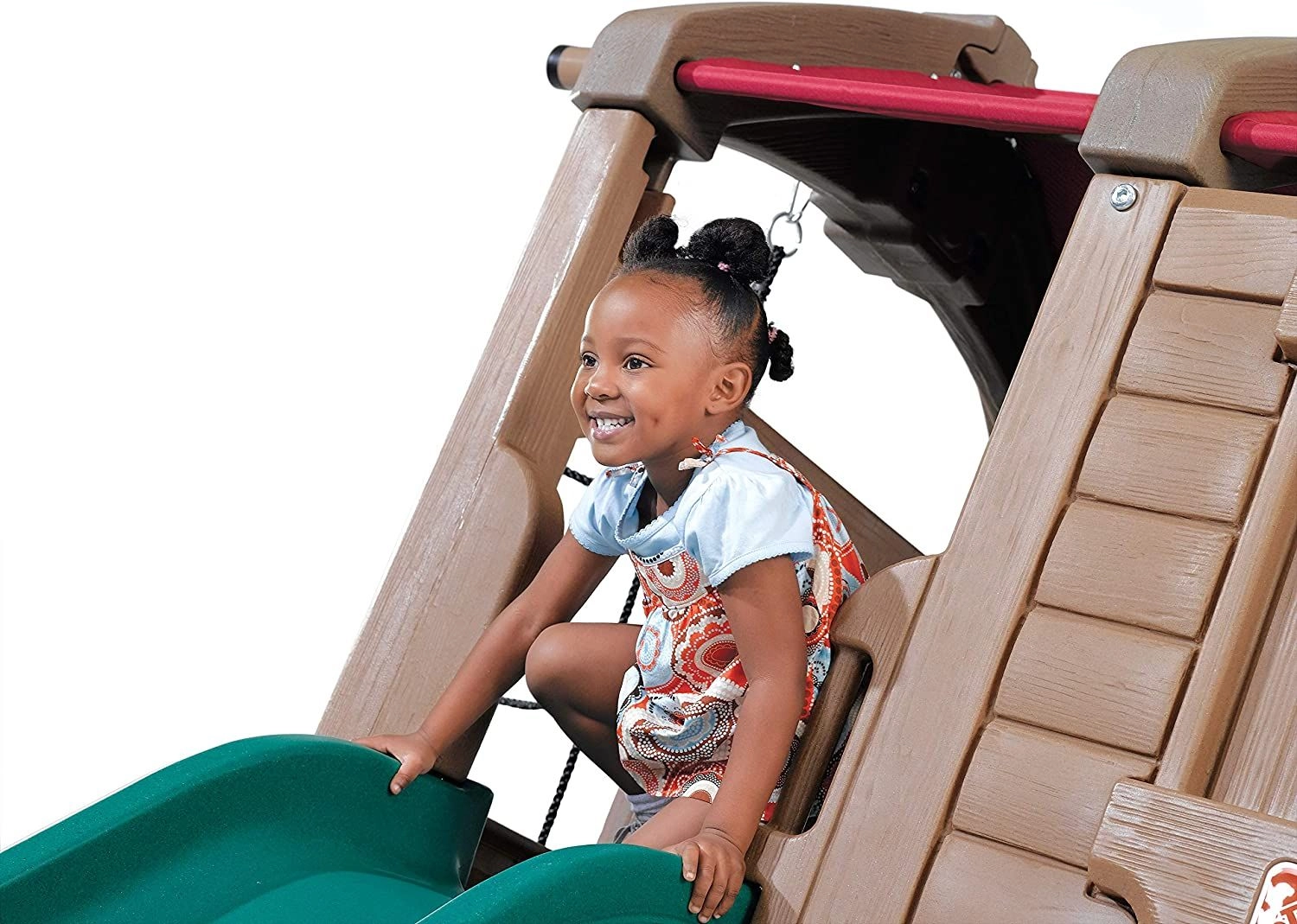 Adventure Lodge Play Center - Brown with Glider