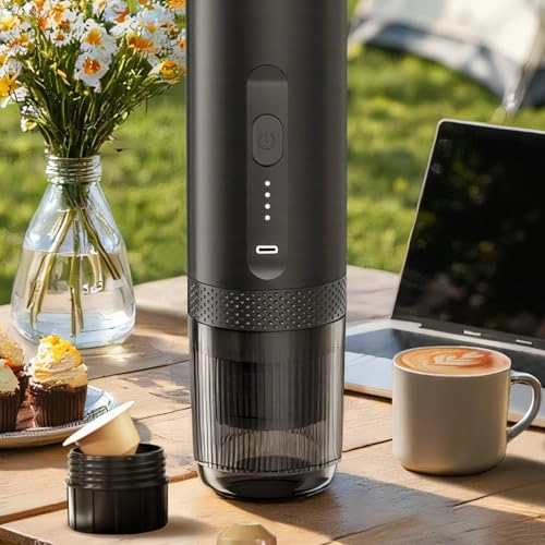 Nano Portable Electric Espresso Machine - 1.7oz Ground Coffee & NS Capsule