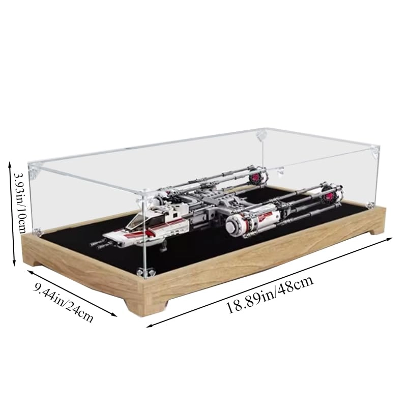 Display Case for LEGO The Rise of Skywalker Resistance Y-Wing Starfighter 75249 - Acrylic