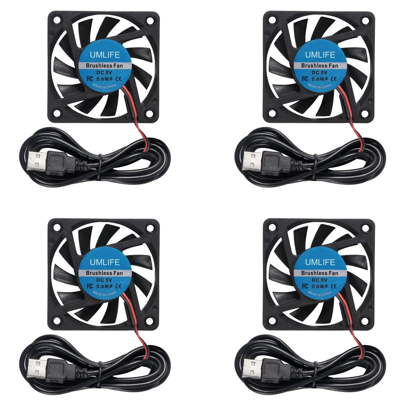 USB Fan - 4 fan(s) 60mm