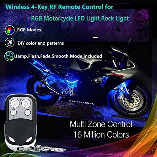 4-Key RF Remote RGB LED Controller