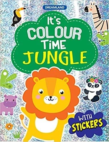 Dreamland Publications Jungle Sticker Book It'S Colour Time 32 pcs