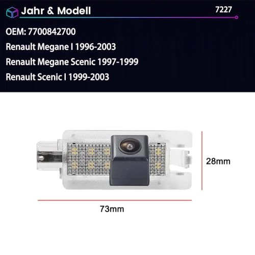 HD IP68 Rear View Camera - Night vision 1280x 720 pixels + 7'' Monitor