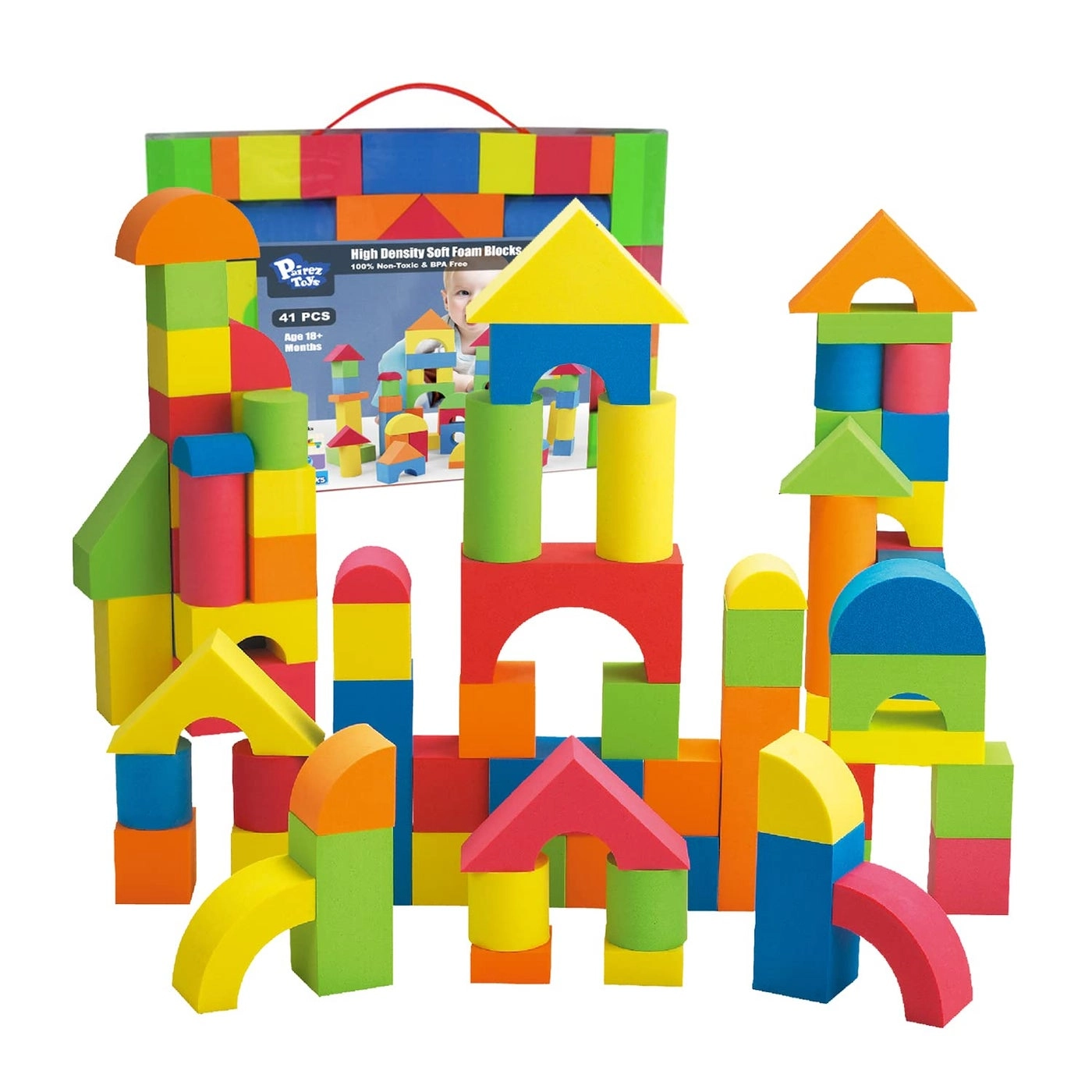 Pairez Toys Foam Building Blocks - 41pcs