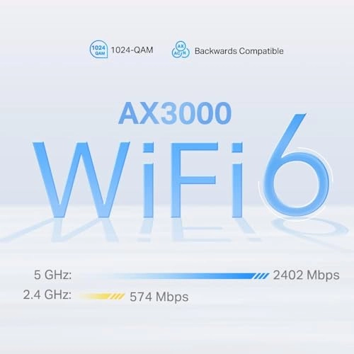 Deco X50-5G - up to 3000 Mbps Wi-Fi 6 (802.11ax)
