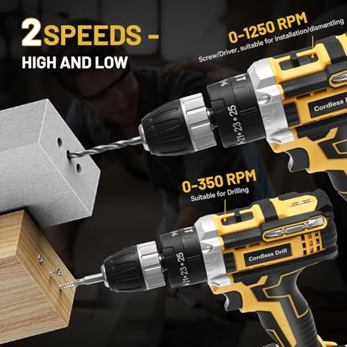 Cordless Screwdriver Set - 1500 Milliamp Hours