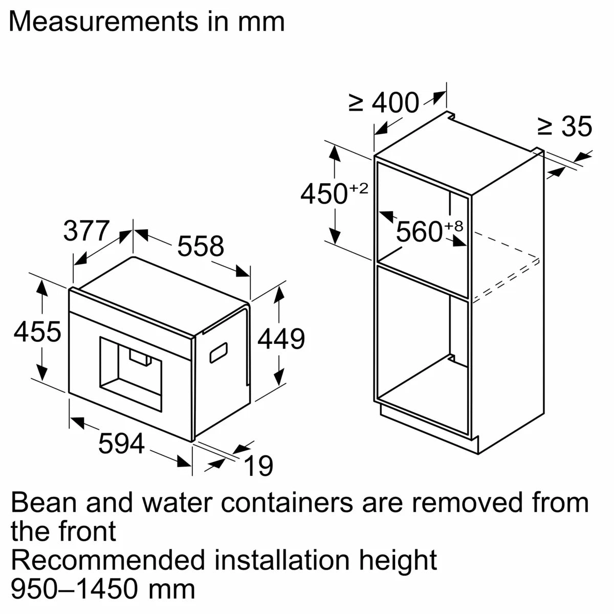 Built-in Coffee Machine CT718L1B0