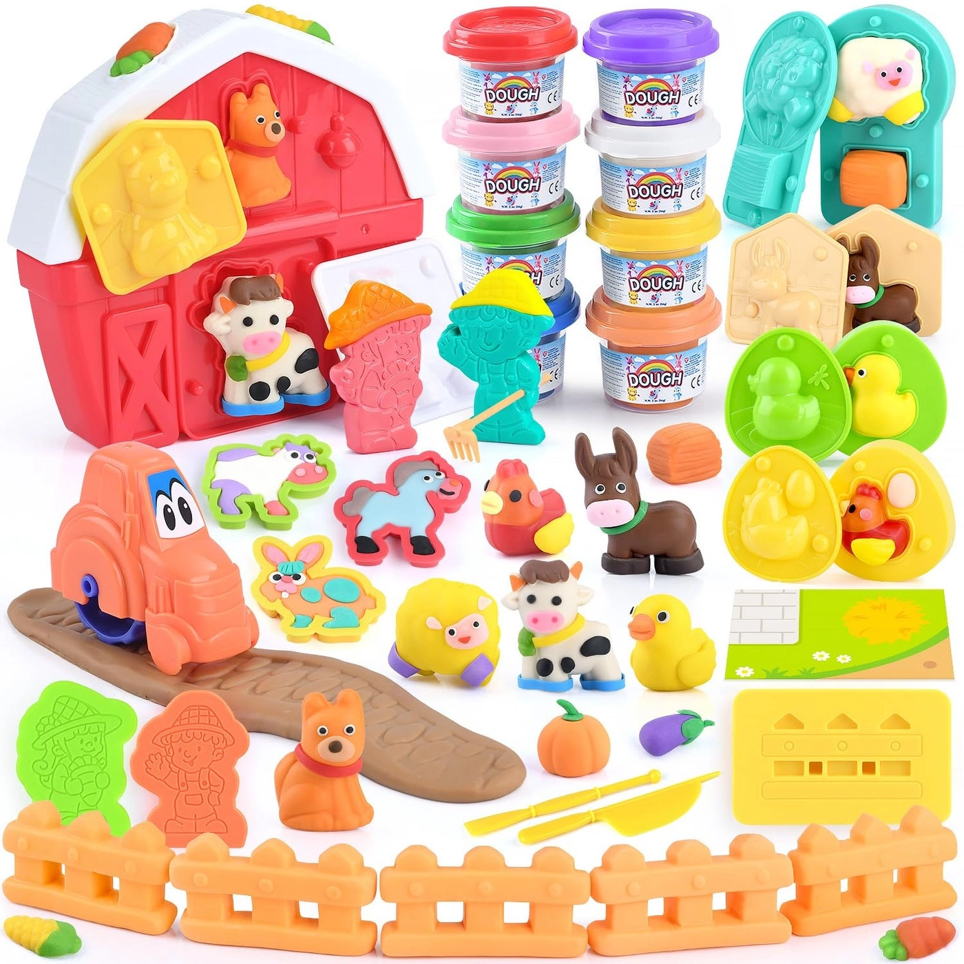 Big Red Barn Farm Playset - 2-4-8