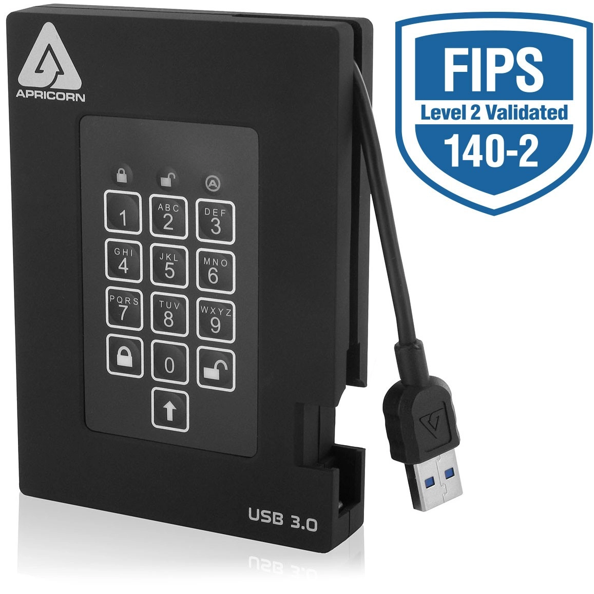 Apricorn Aegis Fortress L3 - 2TB 5400 RPM HDD