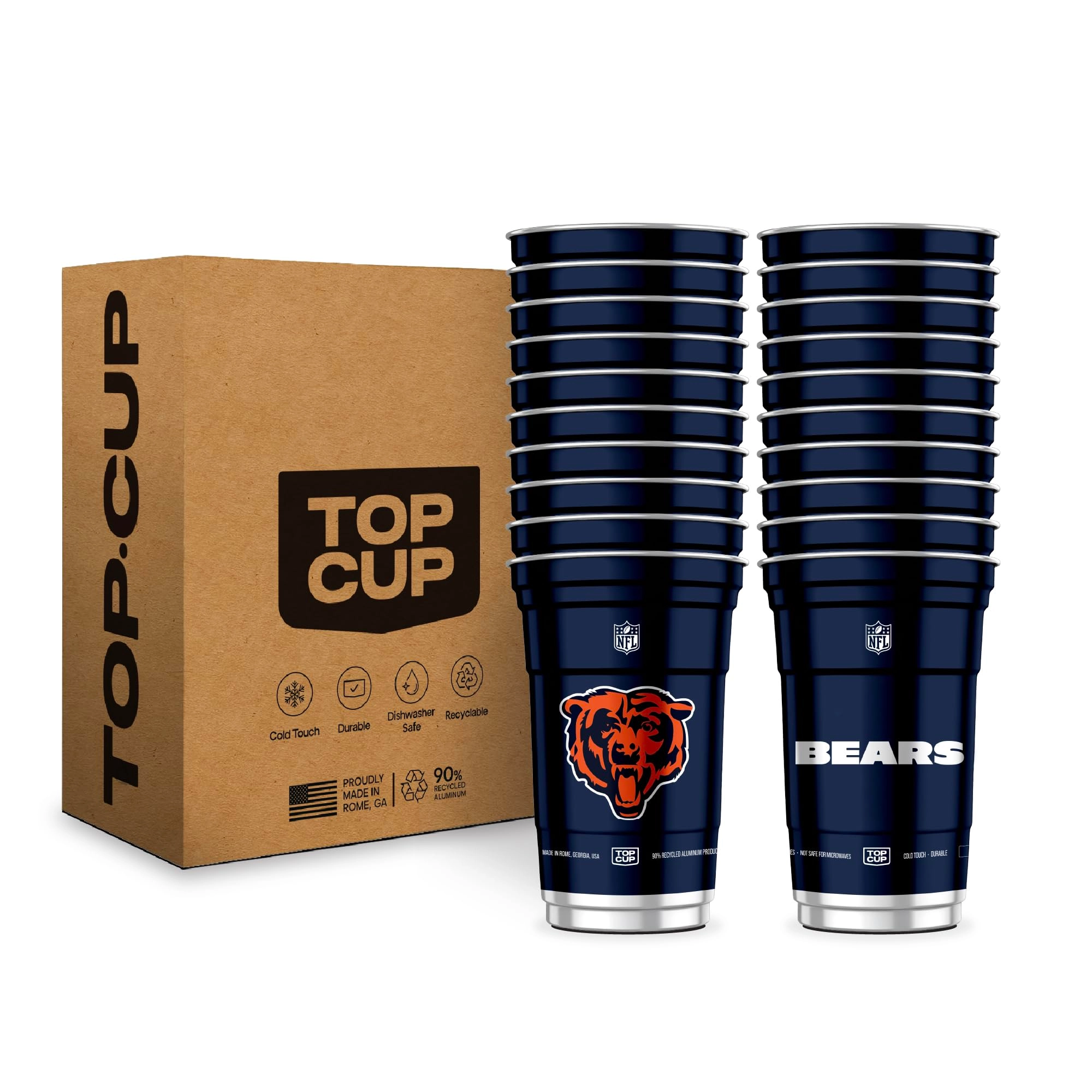 Oasis Venture Holdings LLC Chicago Bears Reusable Cup - 20 pcs
