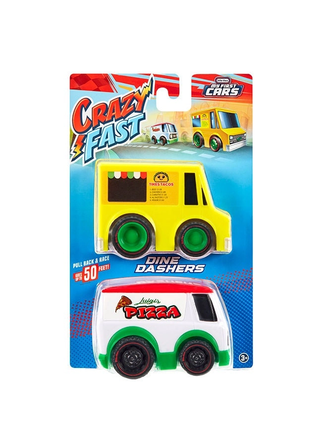 Little Tikes Taco Truck + Pizza Delivery Van - 2-Pack