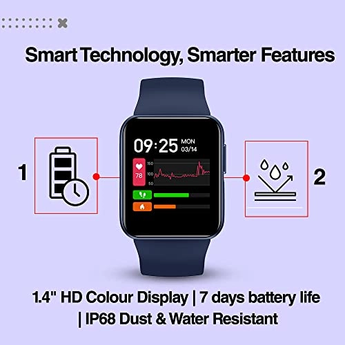 Vital Lite - 1.4" HD SpO2 Berry Blue