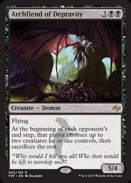 Magic: the Gathering Archfiend of Depravity - Fate Reforged