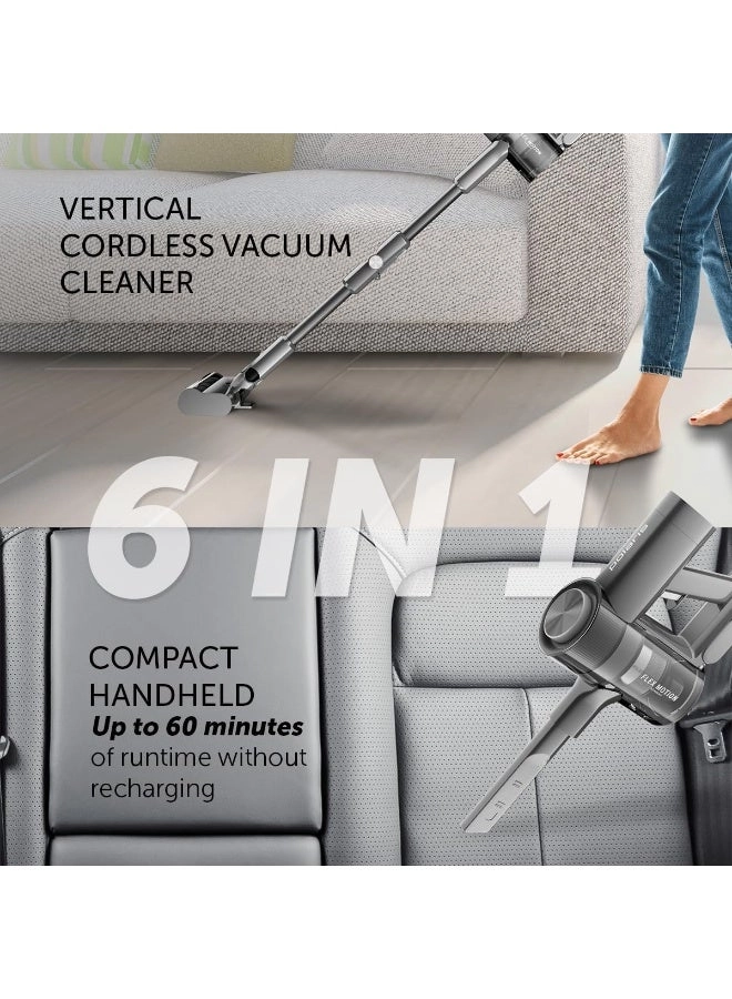 (Renewed) Cordless Stick Vacuum Cleaner - WET/DRY 60-MINUTE