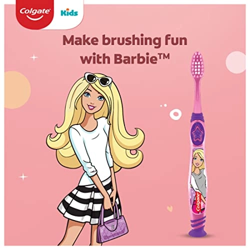 Kids Barbie Manual Toothbrush - Extra Soft 3-Piece Pack