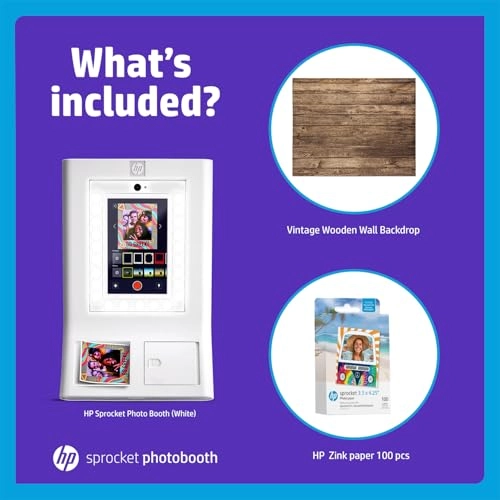 Sprocket Photobooth - 3x4" Sticky-backed 10.1" LCD