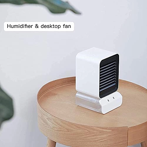 Personal Air Cooler - Portable 3 Wind Speeds 7 Colors LED Lights