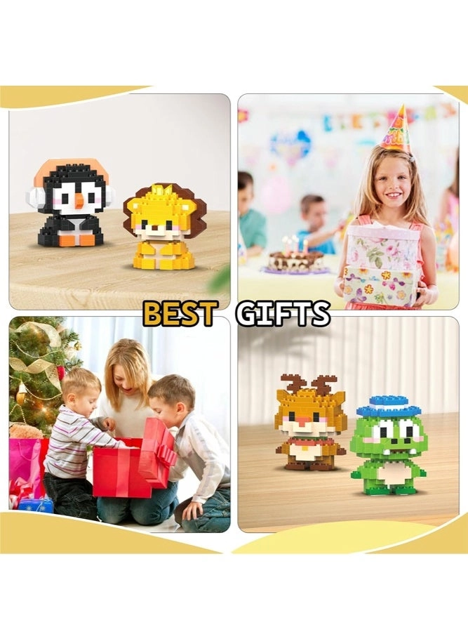 Mini Animal Micro Building Blocks - 12pcs