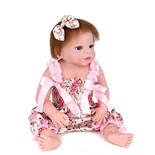 Reborn Baby Doll - 22 Inch Vinyl Brown Eyes