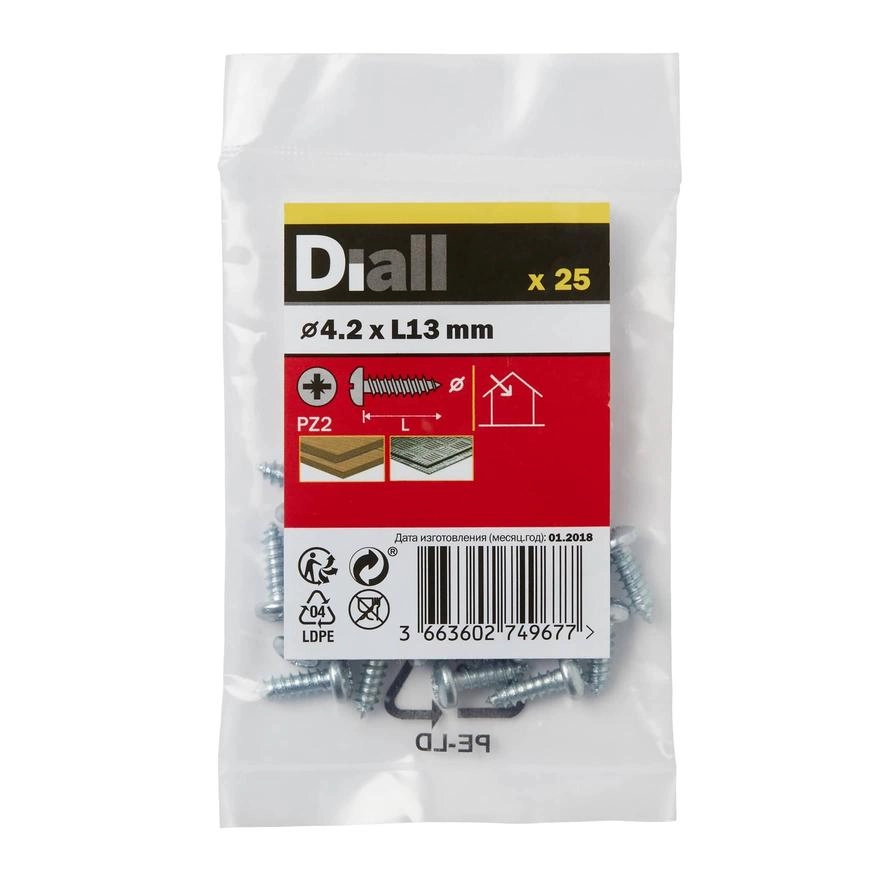 Diall Self Tapping Screw - 13 mm 4.2 mm
