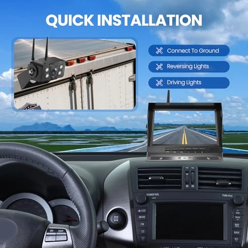 Wireless Backup Camera - night vision wireless 1080P