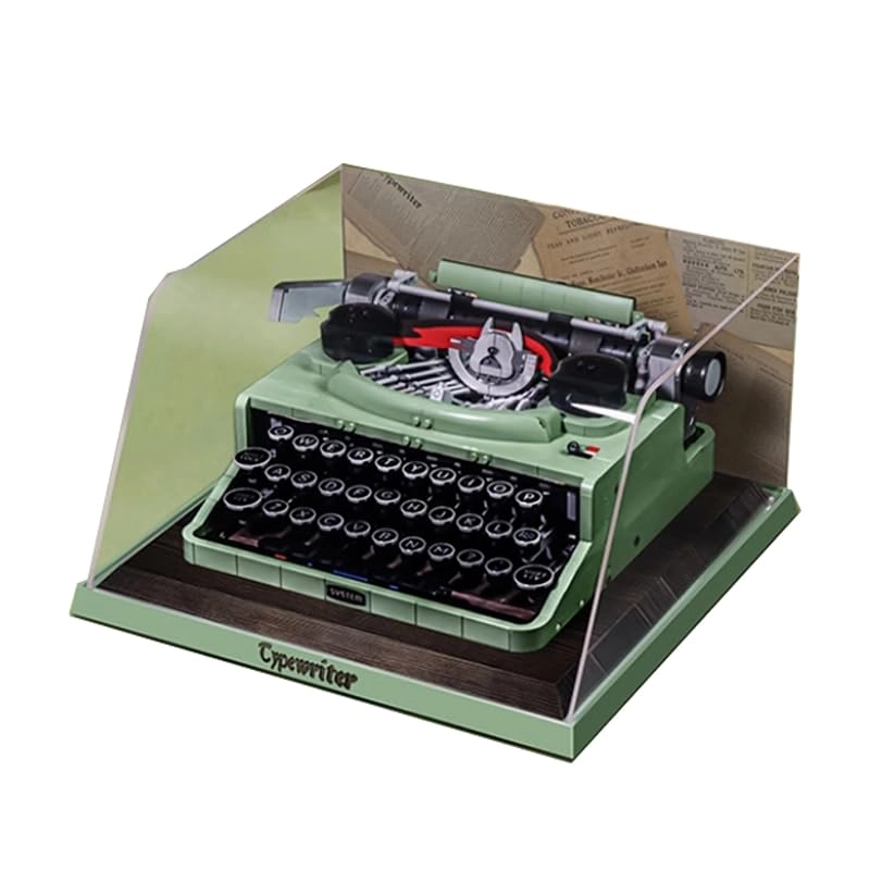 HCAEIOFJ Acrylic Display Case for LEGO 21327 Ideas Typewriter - 3mm thickness
