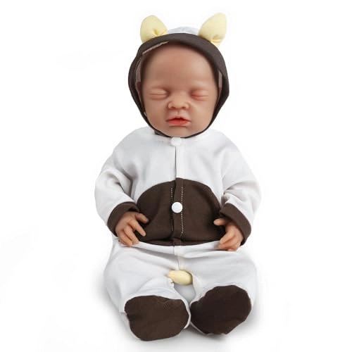 Doll - 40 cm Silicone Girl Eyes Closed at Rest Ages 3 months+
