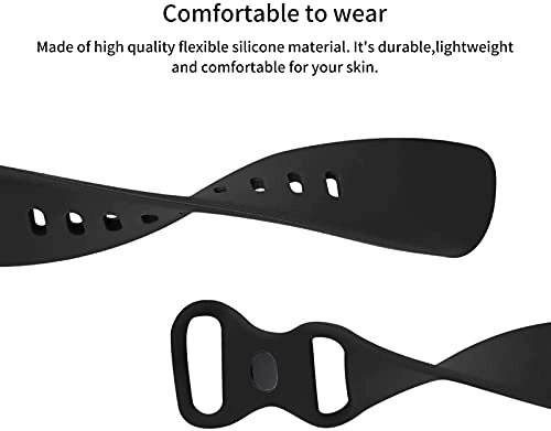 Sport Band for P66D Smart Watch 1.85 Inch - Silicone Black