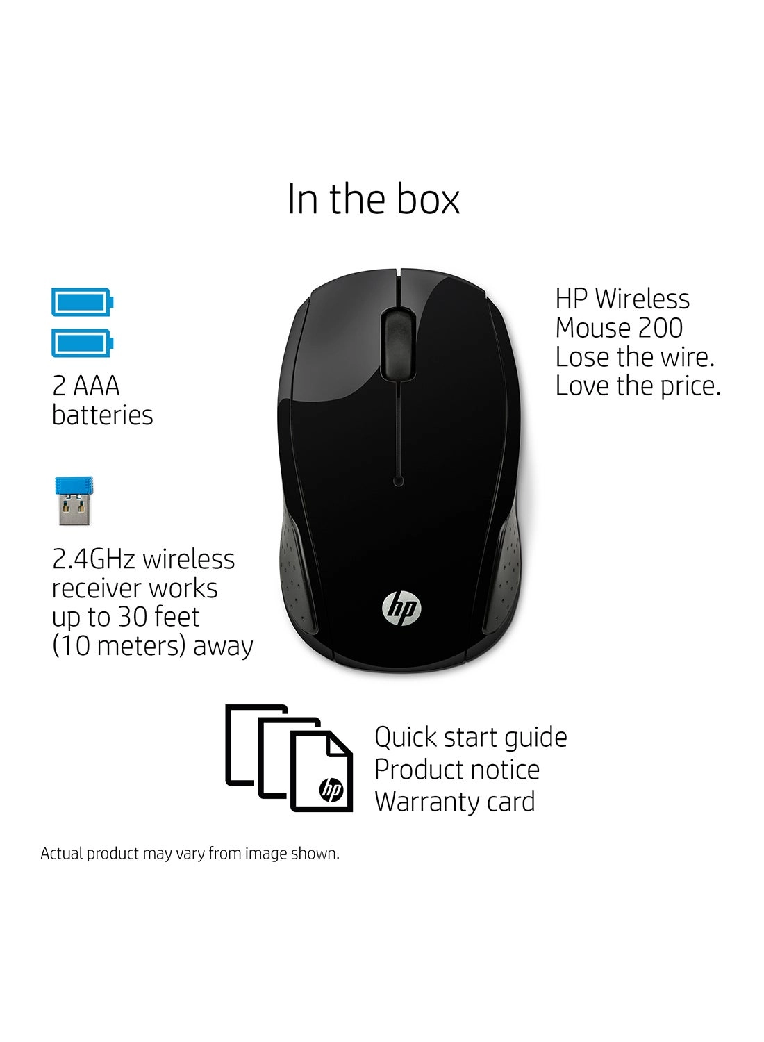 X6W31AA 200 Mouse - Wireless
