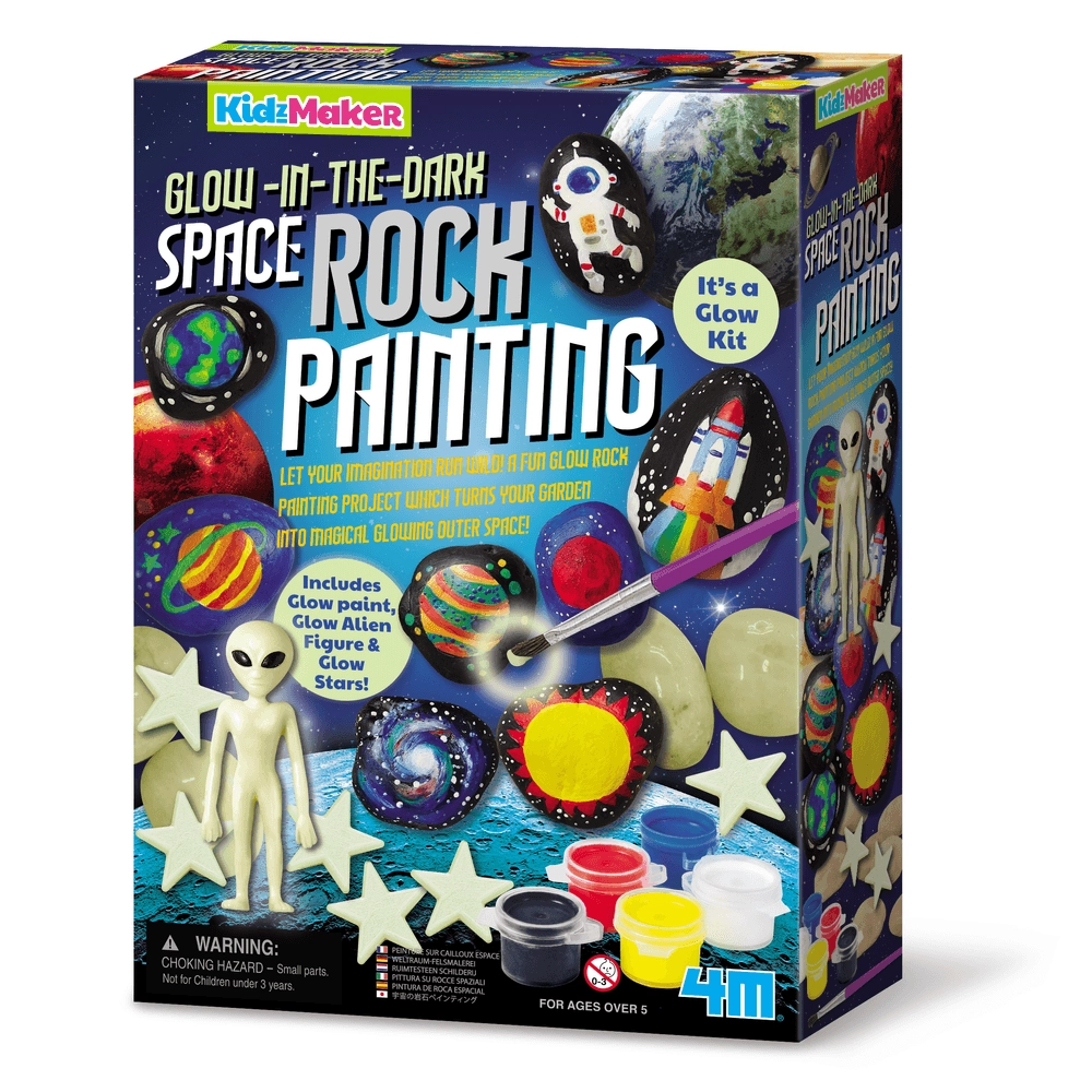 4M Glow In The Dark Space Rock Painting Kit - 5+ years